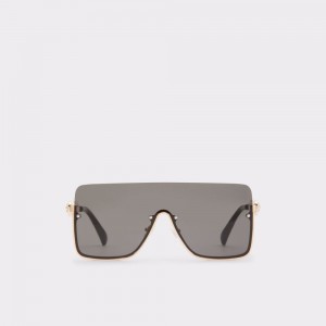 Aldo Adigodda Shield sunglasses Donna Occhiali da Sole Nere Oro | SDHGCBA-64