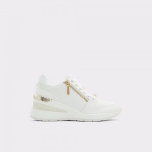 Aldo Adwiwiax Wedge sneaker - Wedge heel Donna Sneakers Bianche | BHFQIXC-56