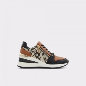 Aldo Adwiwiax Wedge sneaker - Wedge heel Donna Sneakers Nere | NKAWRVG-95
