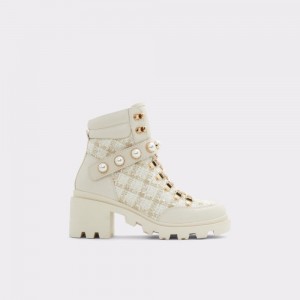 Aldo Afirasean Combat boots - Lug sole Donna Stivali da combattimento Bianche | BVOTWMF-69
