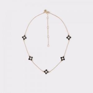 Aldo Agerisee Necklace Donna Collane Nere Oro | ZLWNMRK-62