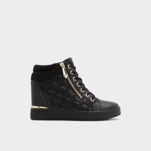 Aldo Ailannah High top sneaker - Wedge heel Donna Sneakers Nere | PJLQVYN-18