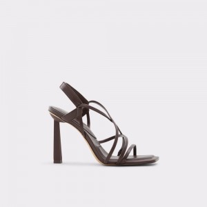 Aldo Amilia Strappy high heel sandal Donna Sandali Marroni Scuro | HVQTSLI-80