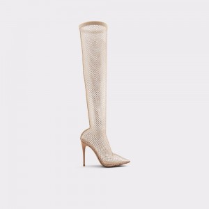 Aldo Arturi Over-the-knee boot - Stiletto heel Donna Stivali Beige | JXGNLYQ-53