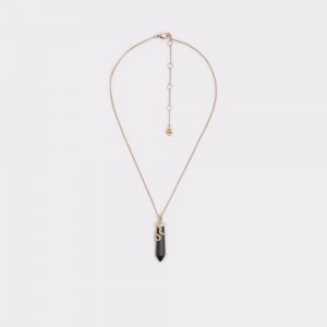 Aldo Backhouse Necklace Donna Collane Nere Oro | DJUWXNE-81