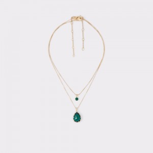 Aldo Beauceronee Necklace Donna Gioielli Verdi Scuro | TYJQMRU-10