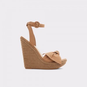 Aldo Besch Wedge sandal - Wedge heel Donna Sandali Marroni | HECMTQW-54