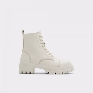 Aldo Bigmark Combat boots - Lug sole Donna Stivali da combattimento Bianche | JVIDMQY-48