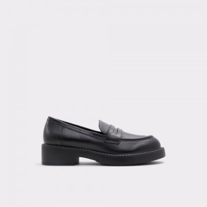 Aldo Bigplan Loafer - Lug sole Donna Mocassini Nere | YAVOGBK-92