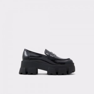 Aldo Bigshow Loafer - Lug sole Donna Mocassini Nere | ERIGNFV-25