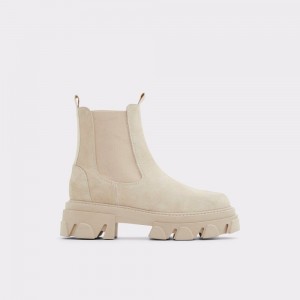 Aldo Bigtrek Chelsea boot - Lug sole Donna Stivaletti Chelsea Beige Chiaro | IMAJPVC-67