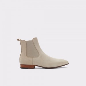 Aldo Biondi-r Chelsea boot Uomo Stivali Beige Scuro | UZRGLEB-74
