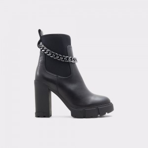 Aldo Bolder Chelsea Boot - Lug sole Donna Stivaletti Chelsea Nere | NLGJIAZ-45
