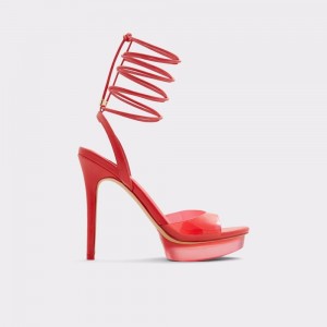 Aldo Bossis Heeled sandal - Stiletto heel Donna Scarpe Platform Rosse | KCBPVED-81