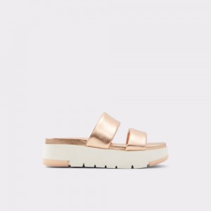 Aldo Cirea Wedge sandal - Flatform Donna Sandali Rosa Oro | VCFZILQ-47