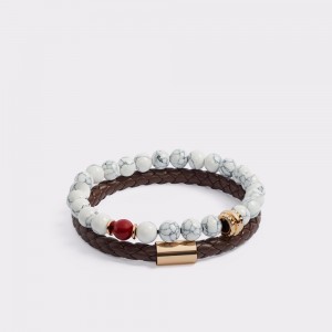 Aldo Columbo Bracelet Uomo Gioielli Marroni Scuro | PAOZIHB-16