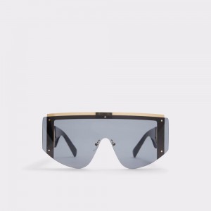 Aldo Contannon Sunglasses Donna Occhiali da Sole Nere Oro | ROTCGJU-71