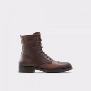 Aldo Coolport Lace up ankle boot Uomo Stivali Stringati Marroni | BESZVPL-04