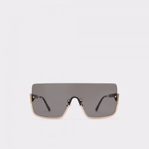Aldo Danet Shield sunglasses Donna Occhiali da Sole Nere Oro | QLXAUSO-65