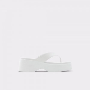 Aldo Delphy Thong wedge sandal - Flatform Donna Sandali Bianche | BKNFWUV-04