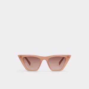 Aldo Derras Cat eye sunglasses Donna Occhiali da Sole Beige | QGXBEVN-82