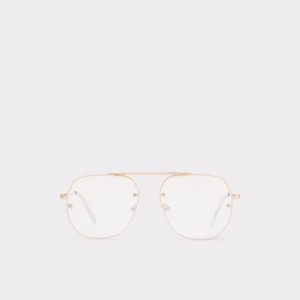 Aldo Diprion Aviator sunglasses Uomo Occhiali da Sole Oro | FGRKMVB-08