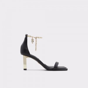 Aldo Dore Ankle strap heeled sandal Donna Tacchi Nere | UKTBPIE-45