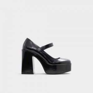Aldo Dorothee Heeled Mary Janes - Plateforme Donna Scarpe Platform Nere | JUOKNYG-19
