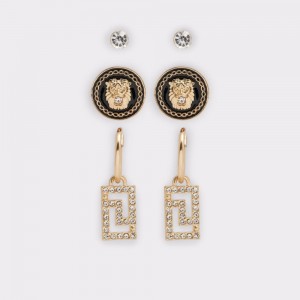 Aldo Drievia Earrings Donna Gioielli Nere Oro | ZWPKDFU-08