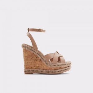 Aldo Droyers Wedge sandal - Wedge heel Donna Sandali Beige Chiaro | NPVEKOT-67