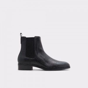 Aldo Druven Chelsea boot Uomo Stivali Nere Serpent | YQZVBXE-32