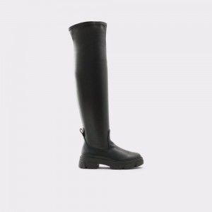 Aldo Dweradia Over-the-knee boot - Lug sole Donna Stivali Nere | QSWCFZR-64