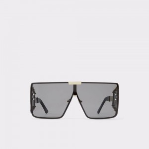 Aldo Ebabrissi Square sunglasses Donna Occhiali da Sole Nere Oro | NDTWSYI-81
