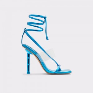 Aldo Elektra Strappy heeled sandal Donna Sandali Blu | SQLMWXB-19