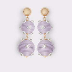 Aldo Emblem Statement earrings Donna Gioielli Viola Chiaro | QJGUTYO-45