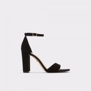 Aldo Enaegyn Ankle strap heeled sandal - Cup sole Donna Tacco A Blocco Nere | MHVRQFO-73