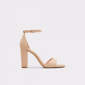 Aldo Enaegyn Ankle strap heeled sandal - Cup sole Donna Tacco A Blocco Beige Chiaro | MLVYDZA-63