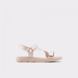 Aldo Eoweniel Strappy flat sandal Donna Sandali Rosa Chiaro | QZKMUPX-67