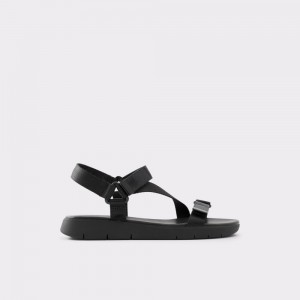 Aldo Eoweniel Strappy flat sandal Donna Sandali Nere | EAUGWPY-09