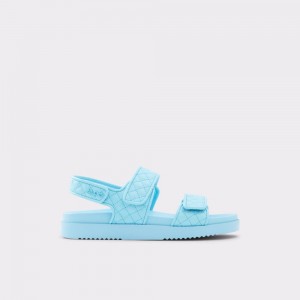 Aldo Eowiliwia Sling back flat sandal Donna Sandali Blu Chiaro | FRBISWK-19