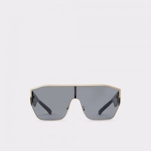 Aldo Faletha Shield sunglasses Donna Occhiali da Sole Nere Oro | FYRDNWI-67