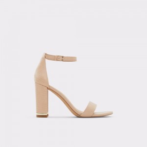 Aldo Frilajan High heel sandal - Block heel Donna Sandali Beige | LQMFZRN-49