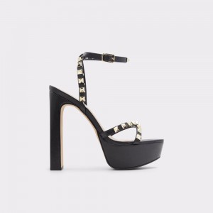 Aldo Geegully Ankle strap heeled sandal - Plateforme Donna Scarpe Platform Nere | FLSWJHA-98