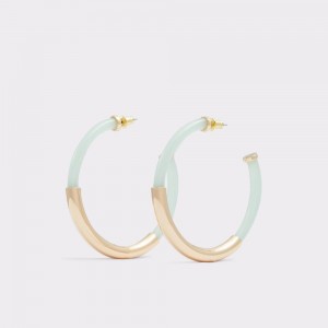 Aldo Giondra Hoop earrings Donna Orecchini Verdi Chiaro | AXFHLEG-72