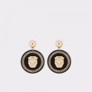 Aldo Glibeth Pendant earrings Donna Orecchini Nere Oro | UXEKNFW-84