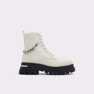 Aldo Grandeur Combat boots - Lug sole Donna Stivali da combattimento Bianche | GVOBEIQ-87