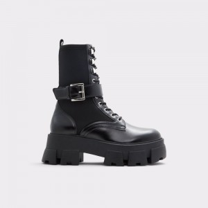Aldo Grandleap Combat boots - Lug sole Donna Stivali da combattimento Nere | MZCIJFR-14
