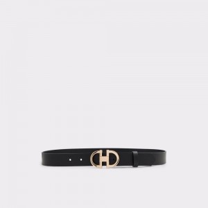 Aldo Haerrassi Belt Donna Cinture Nere Oro | UWPIRFQ-75
