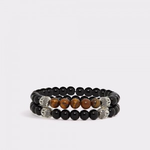 Aldo Hernin Bracelet Uomo Gioielli Nere Argento | RYMLBZU-49