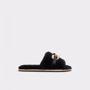 Aldo Hiliri Donna Pantofole Nere Oro | KZPNJCB-24
